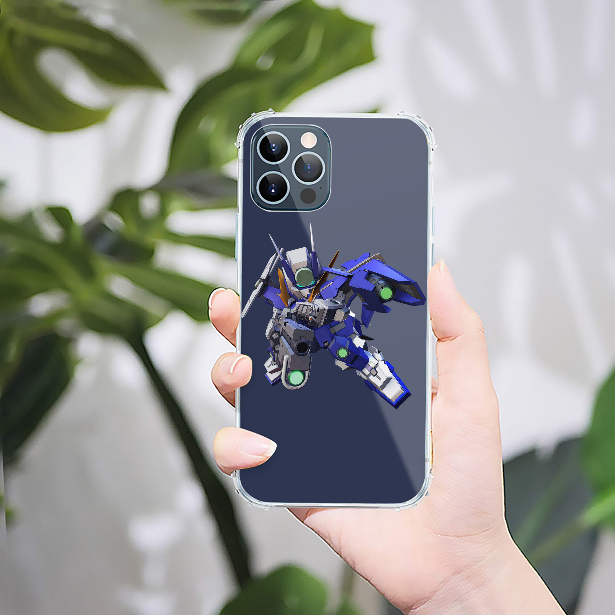 （画像用） 機動戦士ガンダム Mobile Suit Gundam 【iPhone 12シリーズ対応】透明スマホケース（クリアソフトケース）